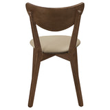 Kersey Wood Dining Side Chair Chestnut Set of 2