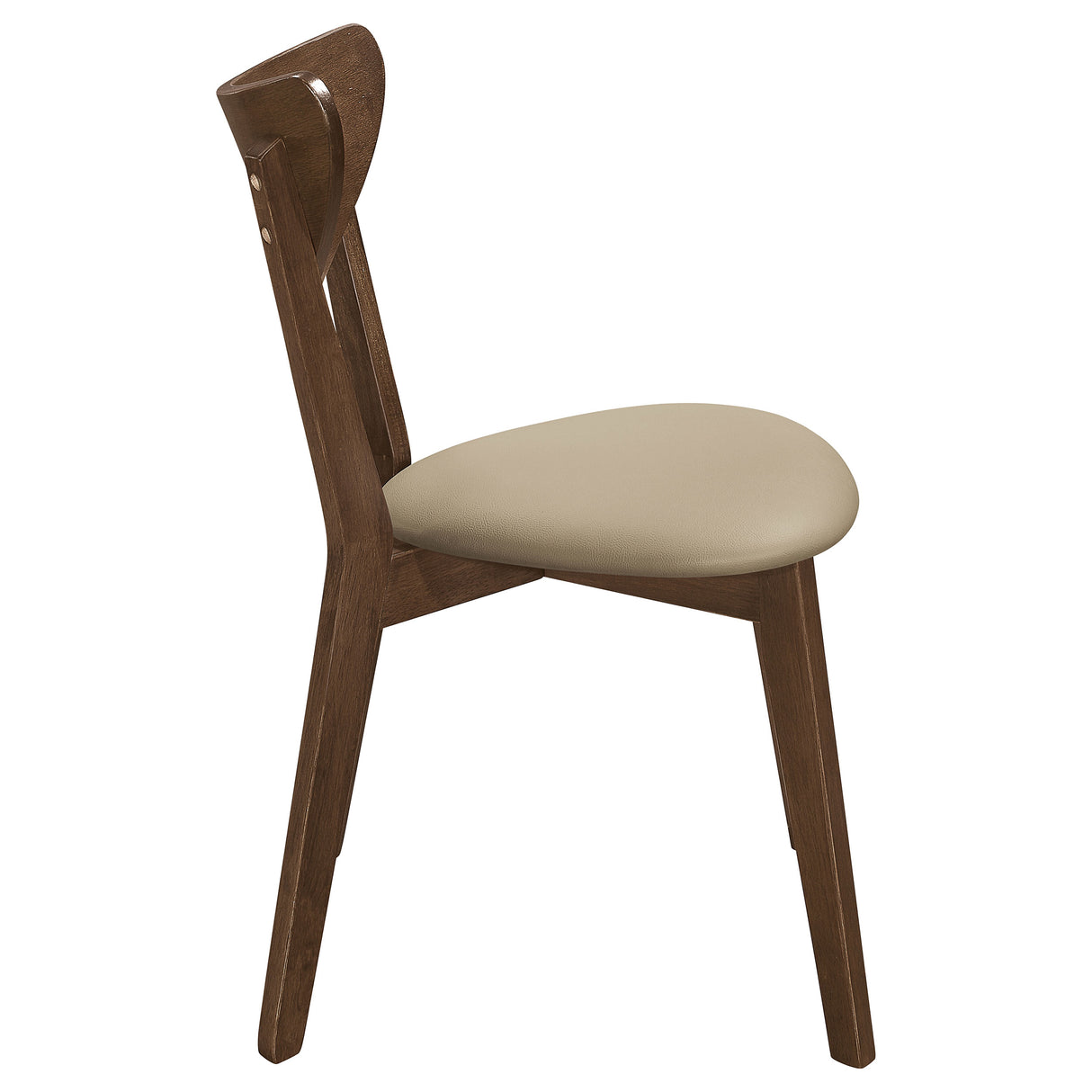 Kersey Wood Dining Side Chair Chestnut Set of 2