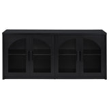 Riva 4-Door Dining Sideboard Buffet in Black