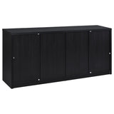 Riva 4-Door Dining Sideboard Buffet in Black