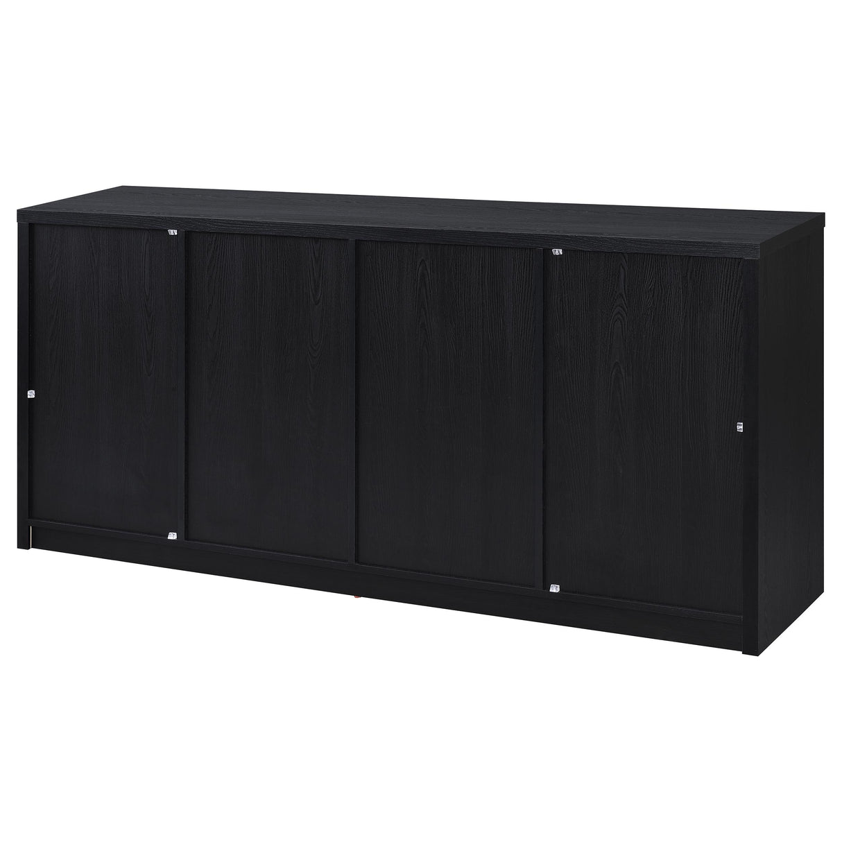 Riva 4-Door Dining Sideboard Buffet in Black