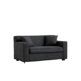 2 In 1 Lounge Chair With 4" Mattress & 2 Throw Pillows - Gray