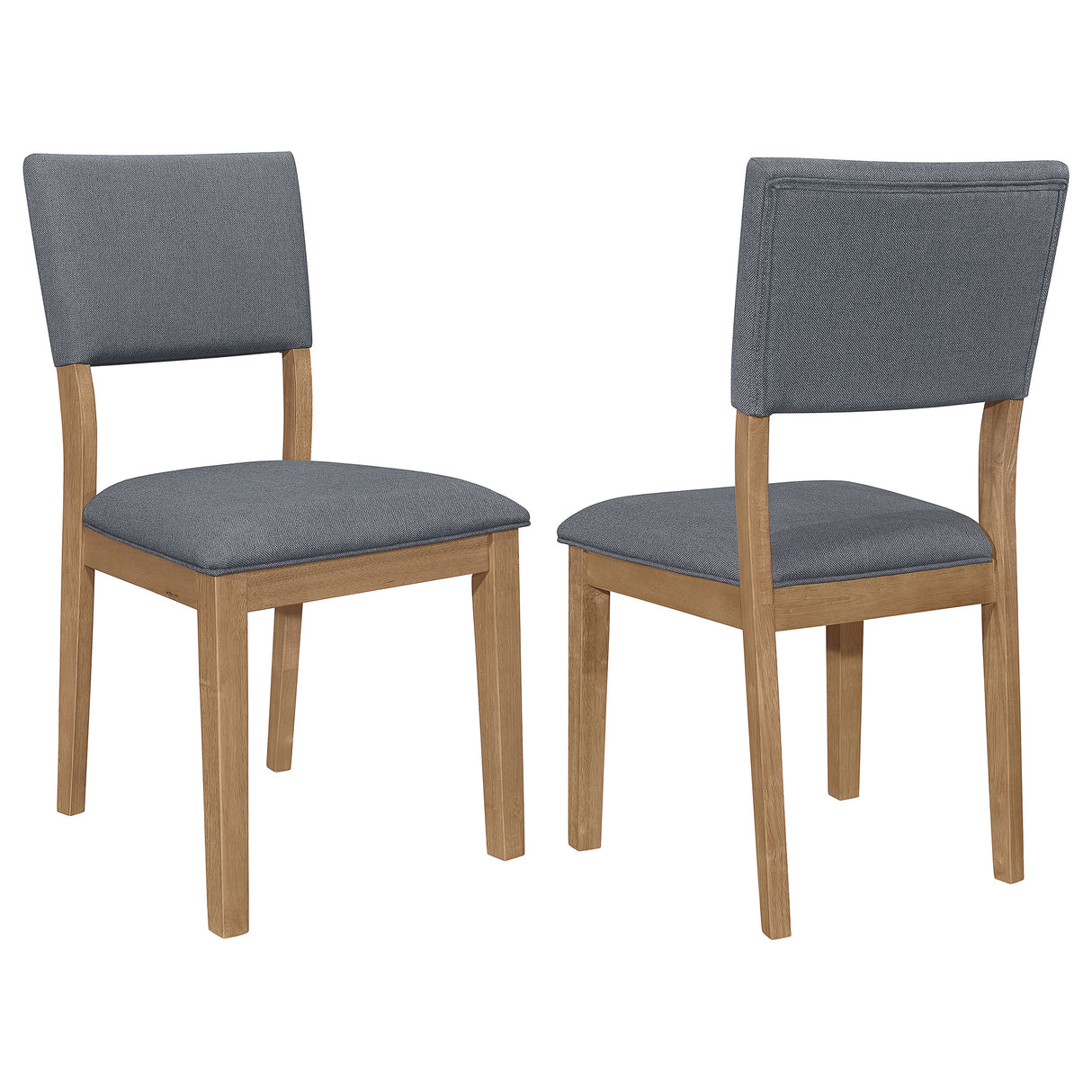 Sharon Fabric Upholstered Dining Side Chair, Brown (Set of 2)