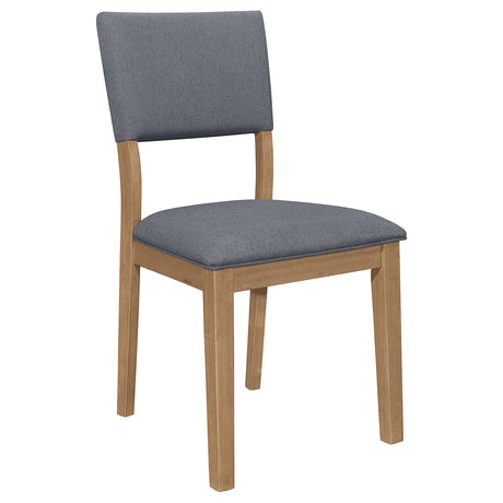 Sharon Fabric Upholstered Dining Side Chair, Brown (Set of 2)