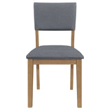 Sharon Fabric Upholstered Dining Side Chair, Brown (Set of 2)
