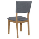 Sharon Fabric Upholstered Dining Side Chair, Brown (Set of 2)