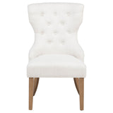 Baney Upholstered Dining Chair - Beige and Rustic Grey