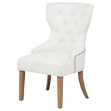 Baney Upholstered Dining Chair - Beige and Rustic Grey