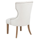 Baney Upholstered Dining Chair - Beige and Rustic Grey