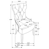 Baney Upholstered Dining Chair - Beige and Rustic Grey