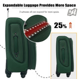 Softside Luggage Expandable Set With Duffel Bag Upright Spinner