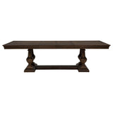 Ridgewell Rectangular Trestle Dining Table Dark Oak