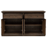 Ridgewell 2-Drawer 4-Door Dining Server Dark Oak