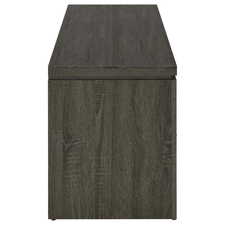 2 Drawer TV Console With Floating Top - Gray