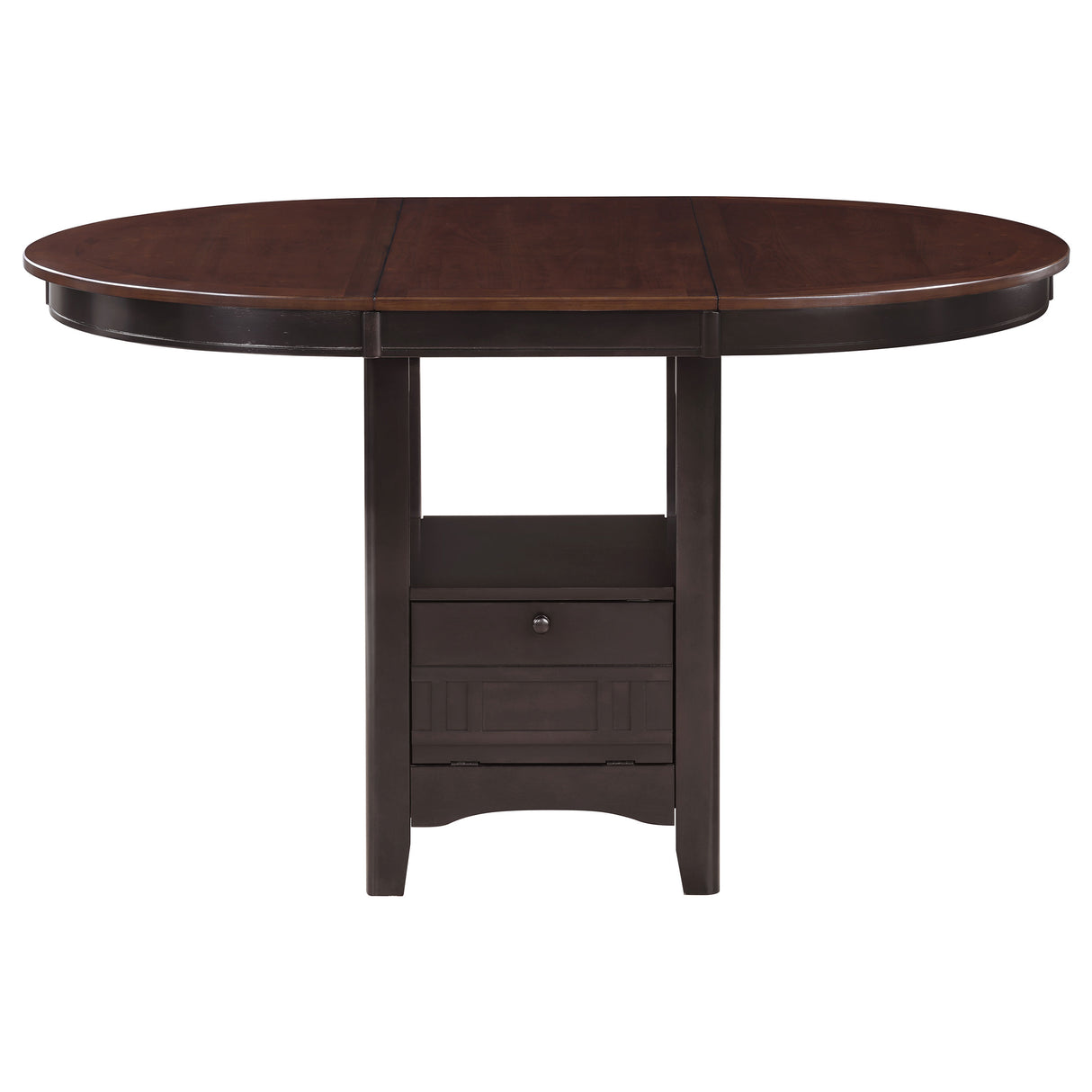 Lavon 5-Piece Oval Counter Height Dining Set Light Chestnut