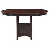 Lavon 5-Piece Oval Counter Height Dining Set Light Chestnut