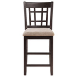 Lavon 5-Piece Oval Counter Height Dining Set Light Chestnut