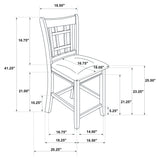 Lavon 5-Piece Oval Counter Height Dining Set Light Chestnut