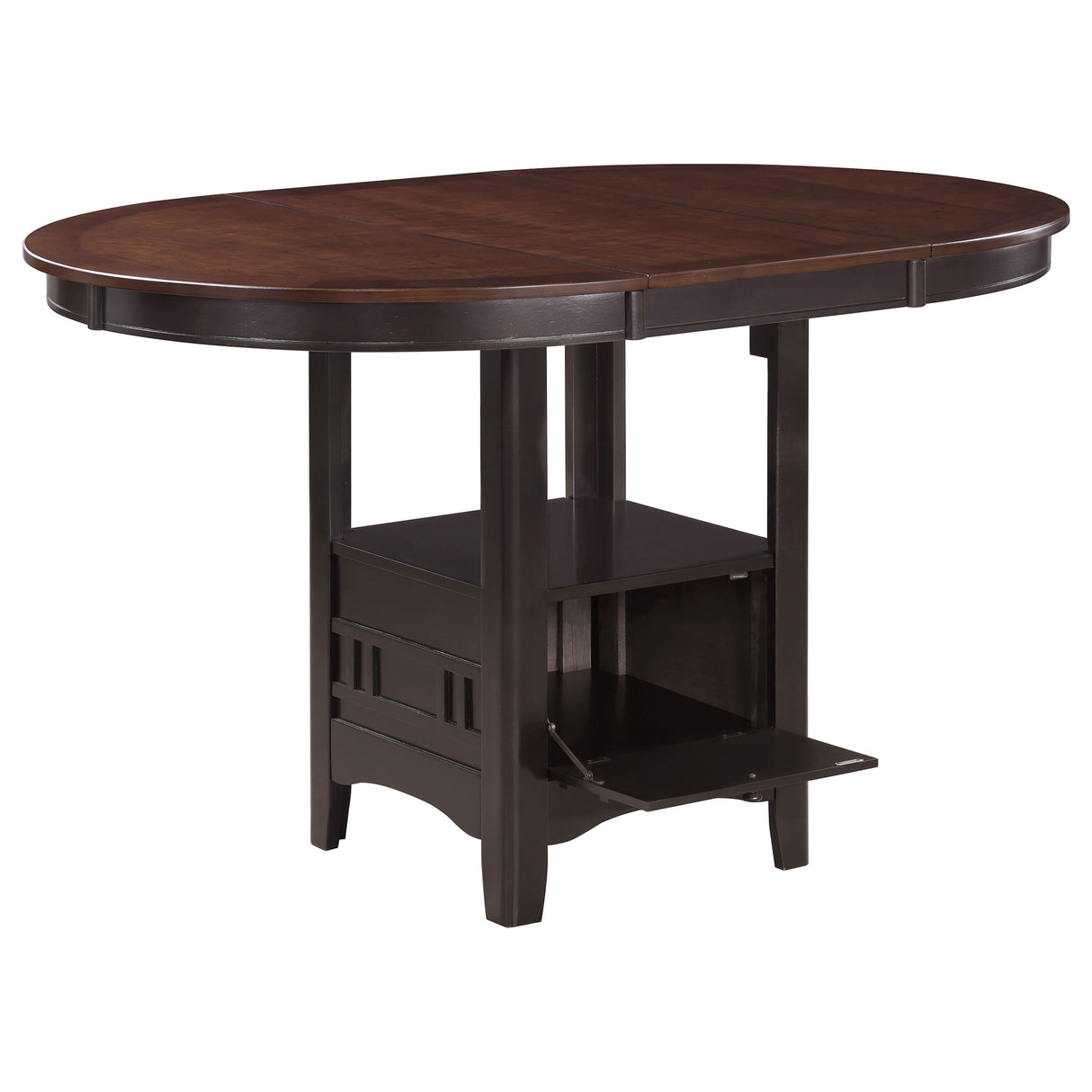 Lavon Oval Counter Height Dining Table, Light Chestnut
