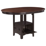Lavon Oval Counter Height Dining Table, Light Chestnut