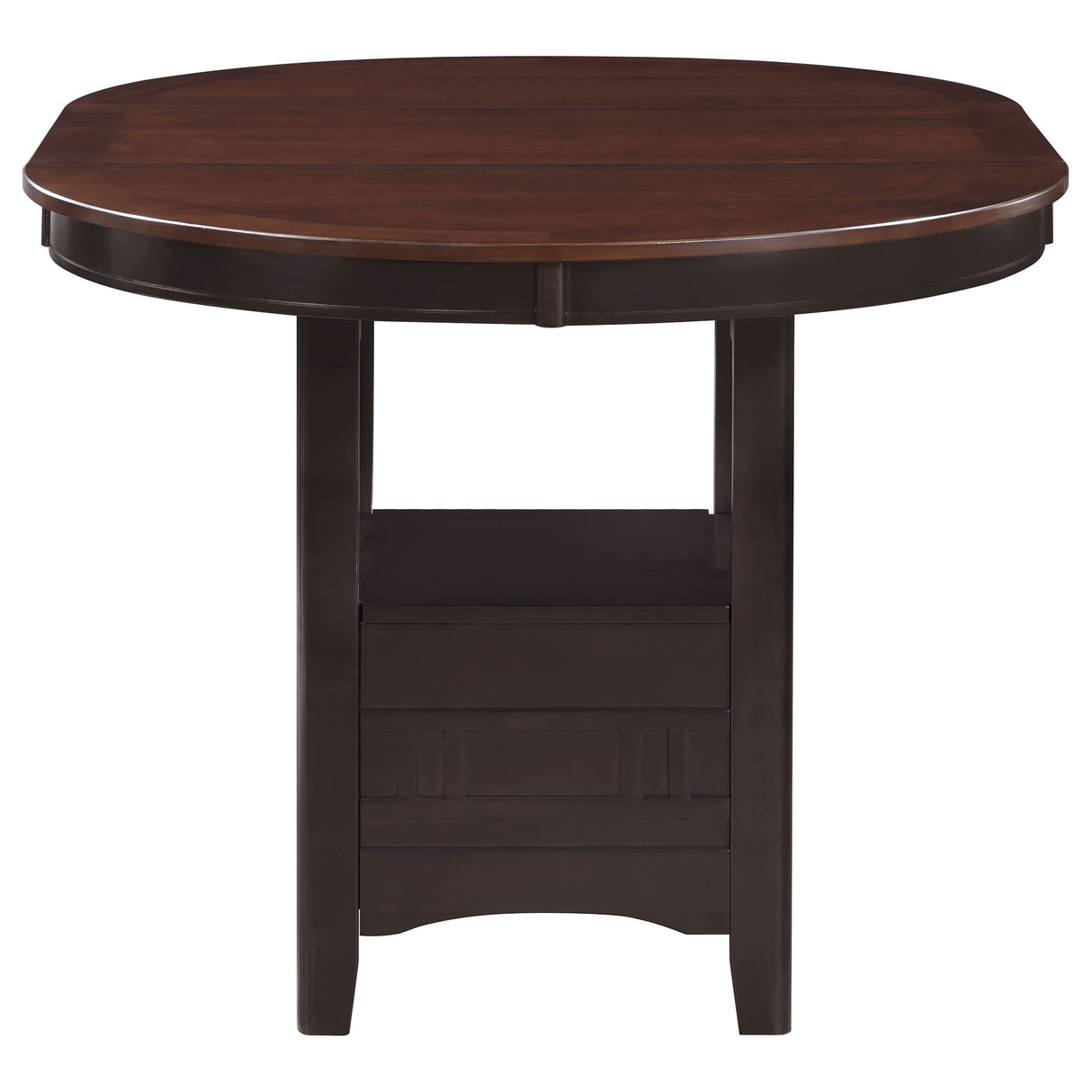 Lavon Oval Counter Height Dining Table, Light Chestnut