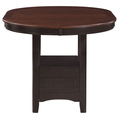 Lavon Oval Counter Height Dining Table, Light Chestnut