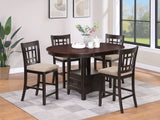 Lavon Oval Counter Height Dining Table, Light Chestnut