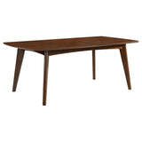 Malone 5-Piece Rectangular Dining Table Set Dark Walnut