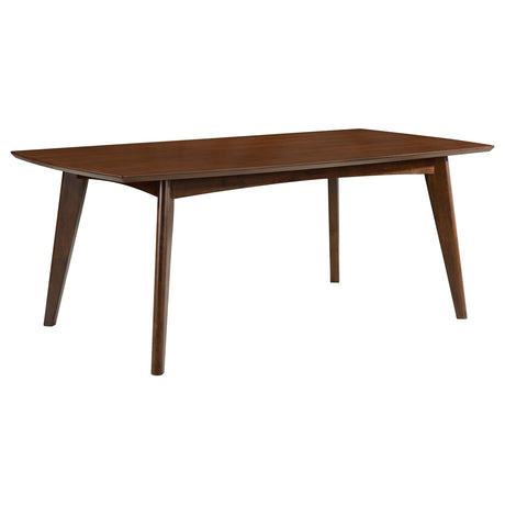 Malone 5-Piece Rectangular Dining Table Set Dark Walnut