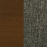 Malone Padded Wood Dining Arm Chair Dark Walnut Set of 2