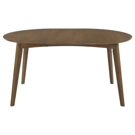 Jedda Oval 60-inch Extension Dining Table Dark Walnut