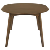 Jedda Oval 60-inch Extension Dining Table Dark Walnut