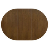 Jedda Oval 60-inch Extension Dining Table Dark Walnut