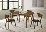 Jedda Oval 60-inch Extension Dining Table Dark Walnut