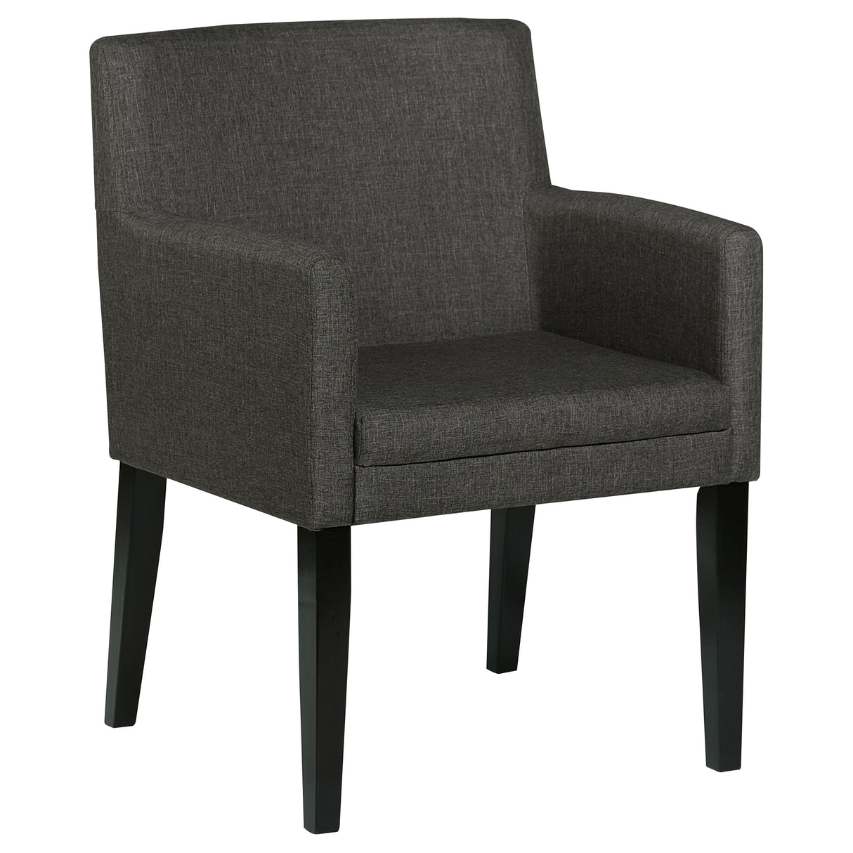 Catherine 5-Piece Black Dining Table Set with Grey Chairs