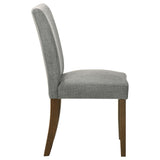 Paxton Upholstered Dining Side Chair Grey, Set of 2