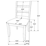 Alston Wood Dining Side Chair Knotty Nutmeg Set of 2