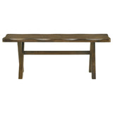 Alston 47-Inch Solid Wood Dining Bench, Knotty Nutmeg