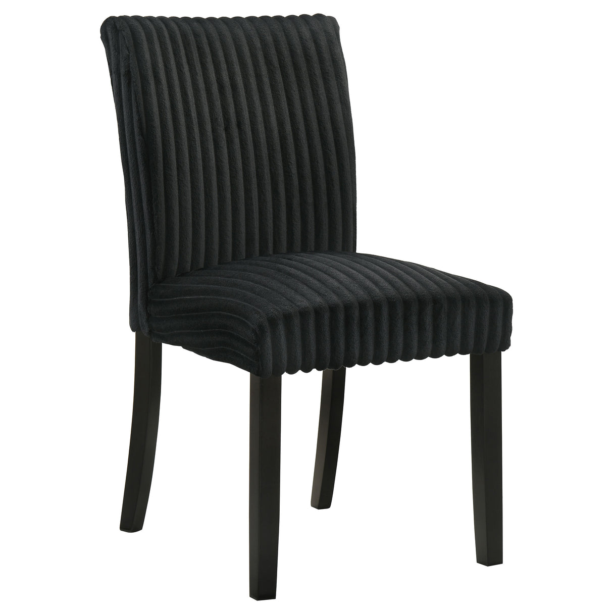 Dermott Upholstered Parson Dining Side Chair Black (Set of 2)