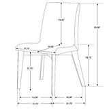 Redbridge Upholstered Dining Side Chair, Walnut (Set of 2)