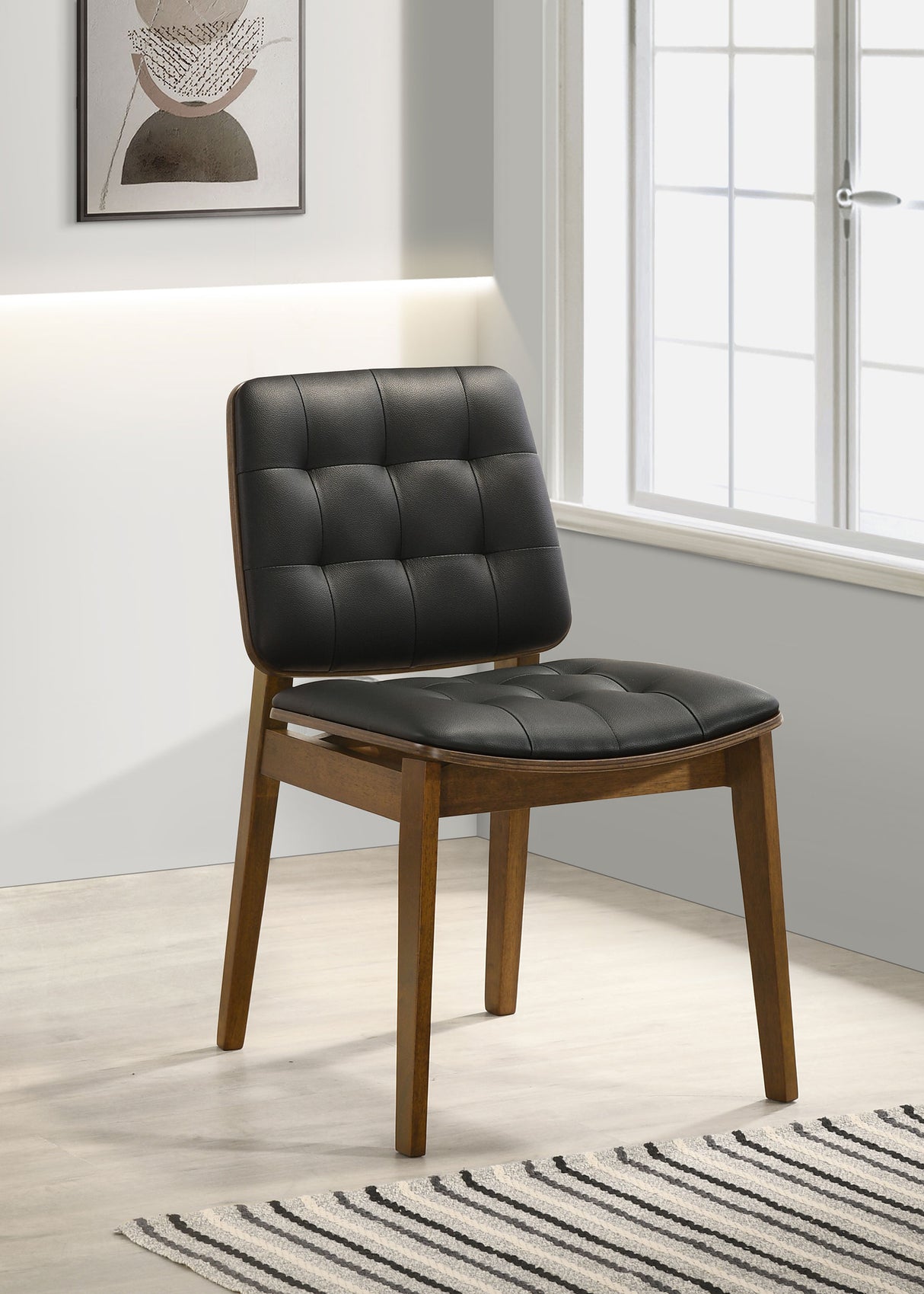Redbridge Upholstered Dining Side Chair, Walnut (Set of 2)