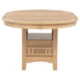 Lavon 5-Piece Oval Extension Dining Set Light Oak