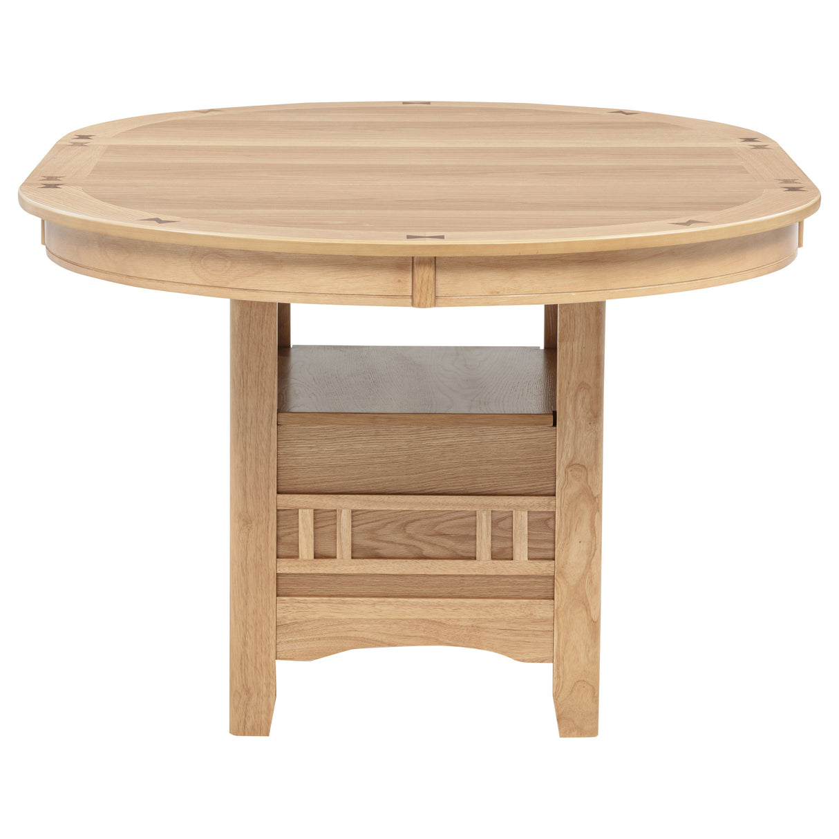 Lavon Oval 60-inch Wood Extension Dining Table Light Oak