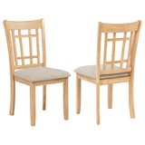 Lavon Wood Dining Side Chair - Linen and Light Oak (Set of 2)