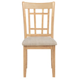 Lavon Wood Dining Side Chair - Linen and Light Oak (Set of 2)