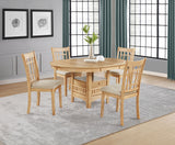 Lavon Wood Dining Side Chair - Linen and Light Oak (Set of 2)
