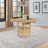 Lavon Oval Counter Height Dining Table Light Oak