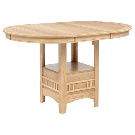 Lavon Oval Counter Height Dining Table Light Oak