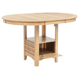 Lavon Oval Counter Height Dining Table Light Oak