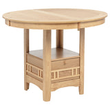 Lavon Oval Counter Height Dining Table Light Oak